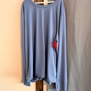 Blue Long Sleeve Top